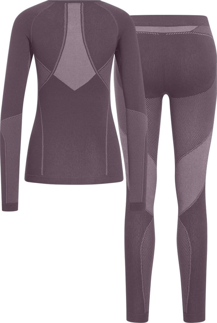 Odlo Women's Set Long Fundamentals Performance Warm Gray Ridge Odlo