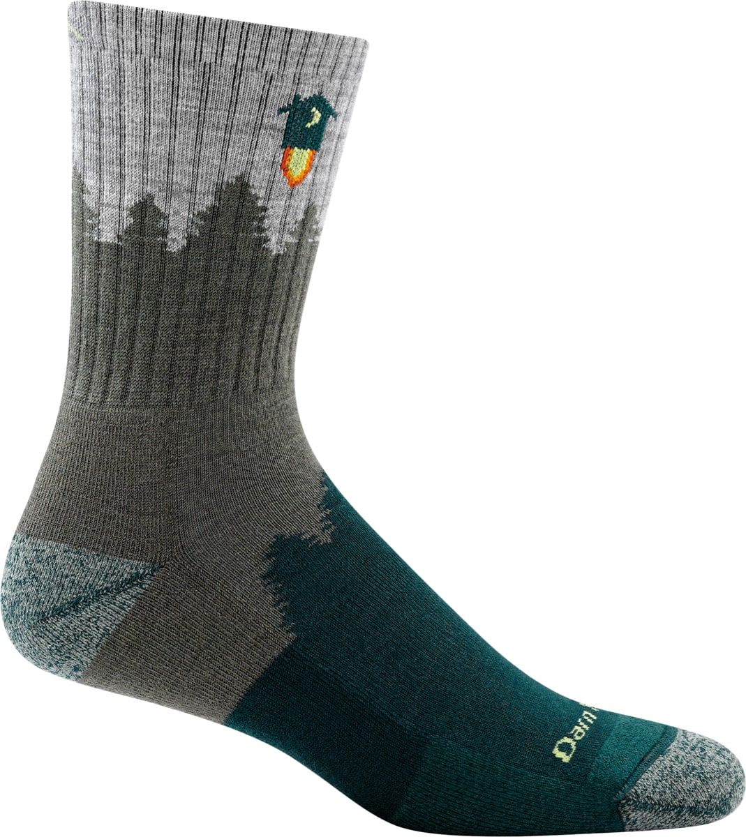 Darn Tough Men's Number 2 Micro Crew Midweight Hiking Sock Green