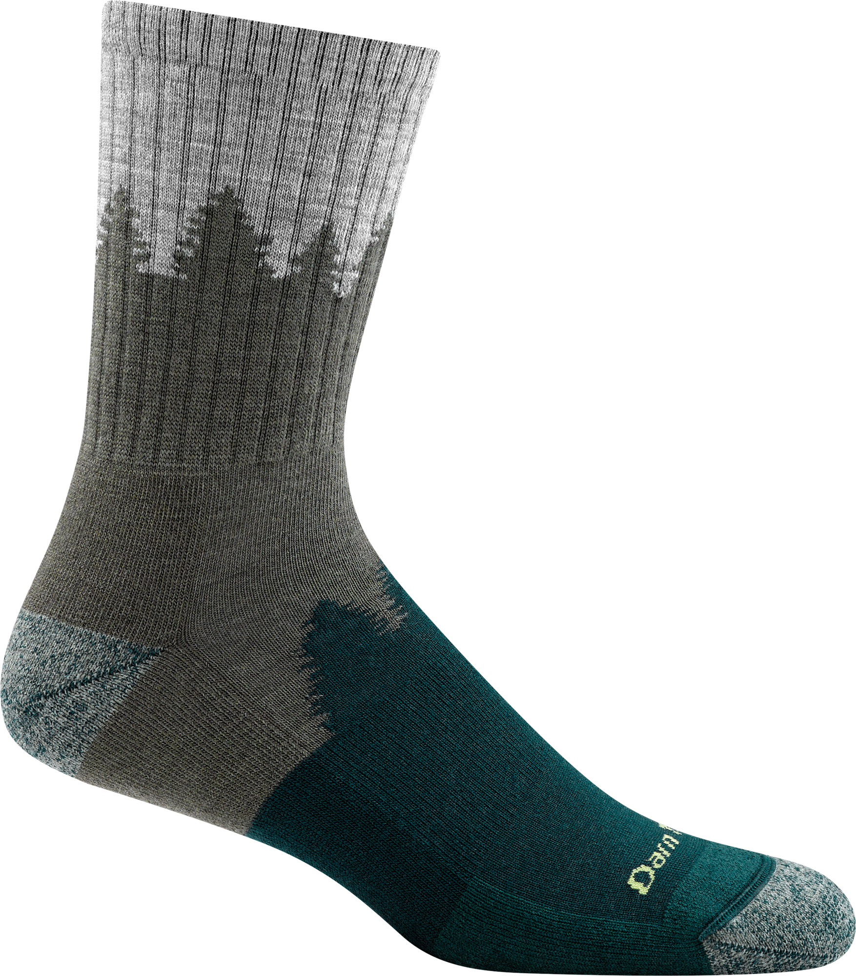 Darn Tough Men’s Number 2 Micro Crew Midweight Hiking Sock Green