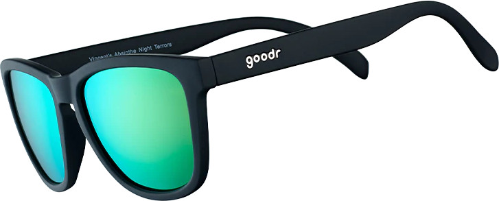 Goodr Sunglasses Vincents Absinthe Night Terrors Blue