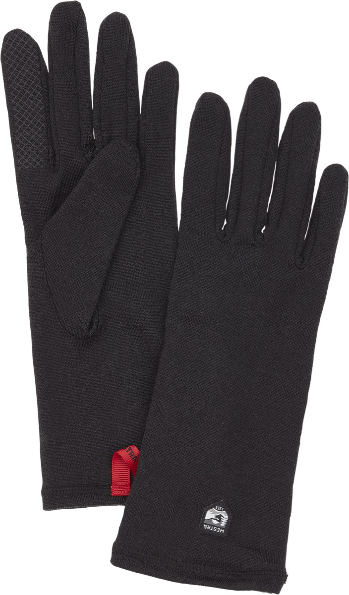 Gloves/Mittens | Merino Wool Liner Long Black | Hestra