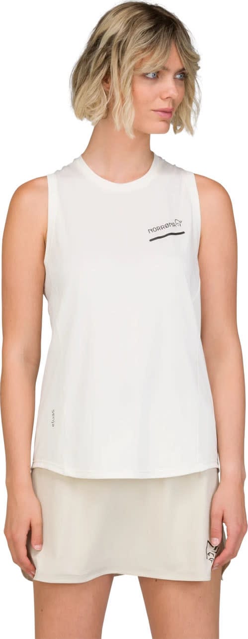 Norrøna Women's Senja Equaliser Tank Top Snow White Norrøna