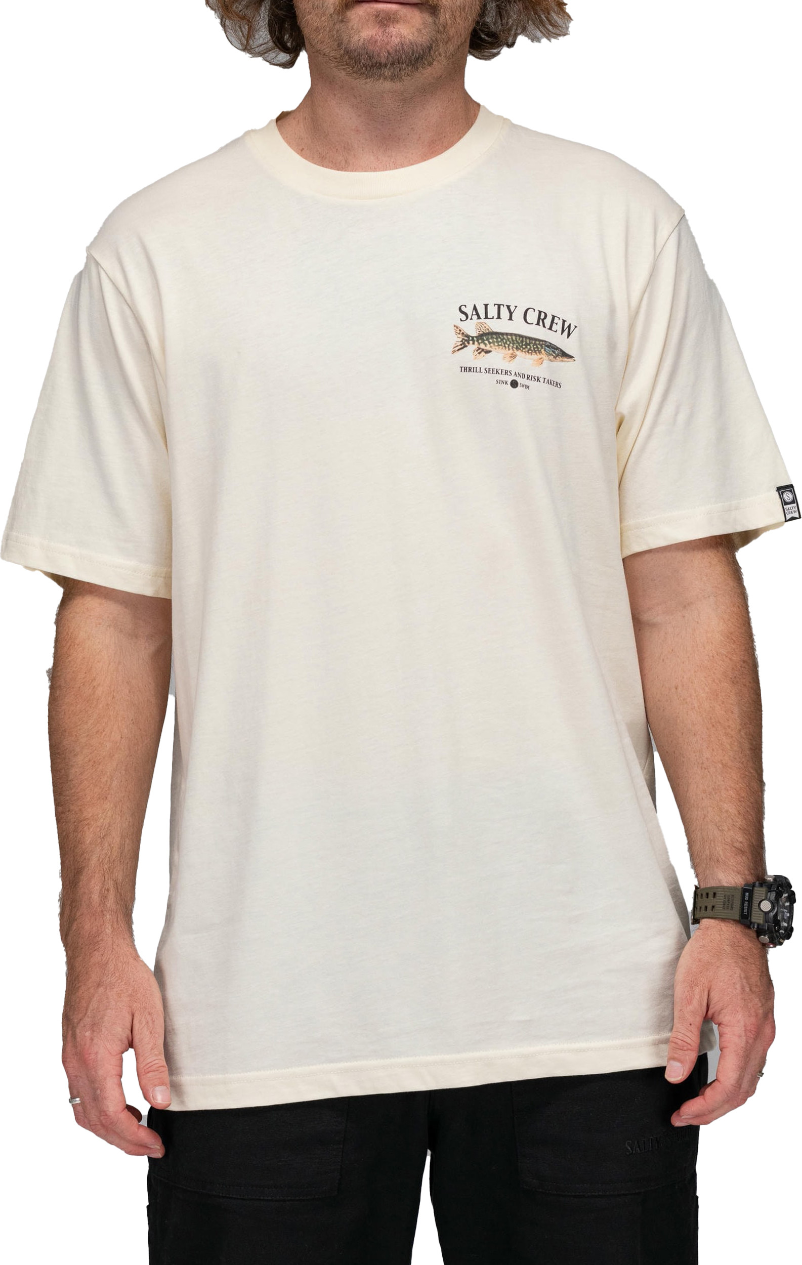 Salty Crew Men’s Euro Pike Premium S/S Tee Bone