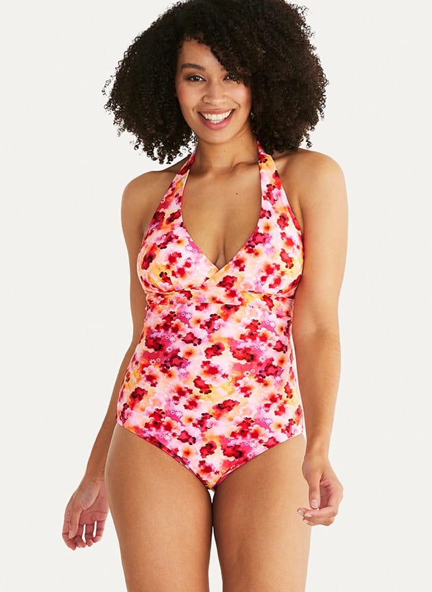 Abecita Women's Haiti Halterneck Swimsuit Pink Abecita