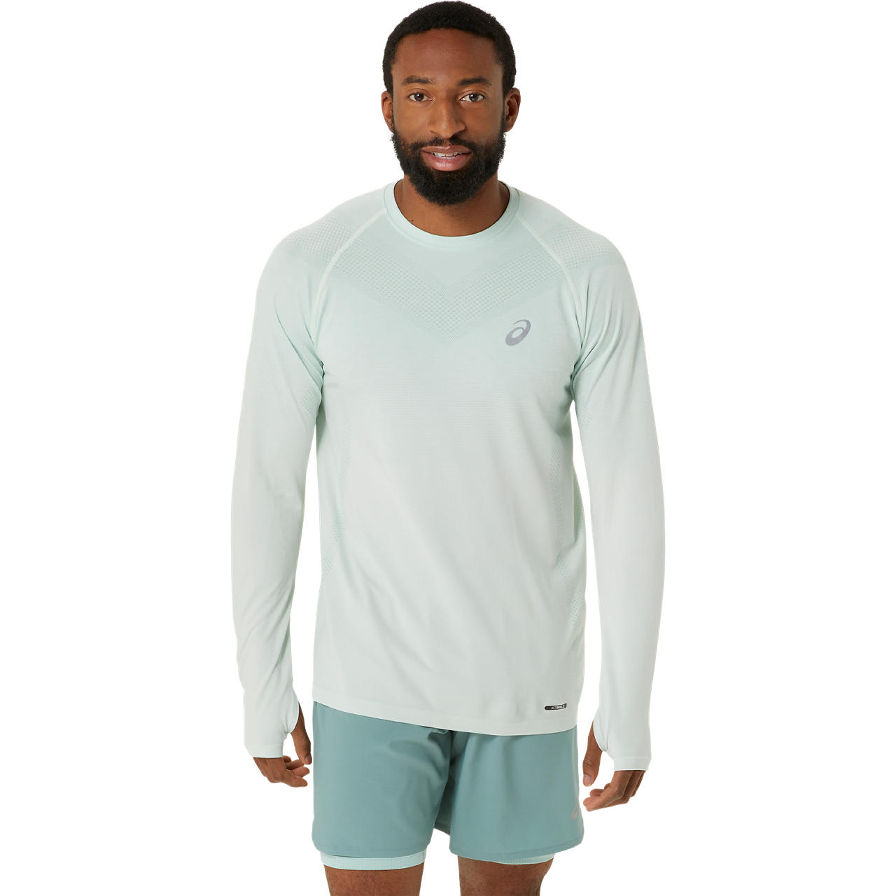 Asics Men’s Seamless Longsleeve Top Light Celadon/Birch