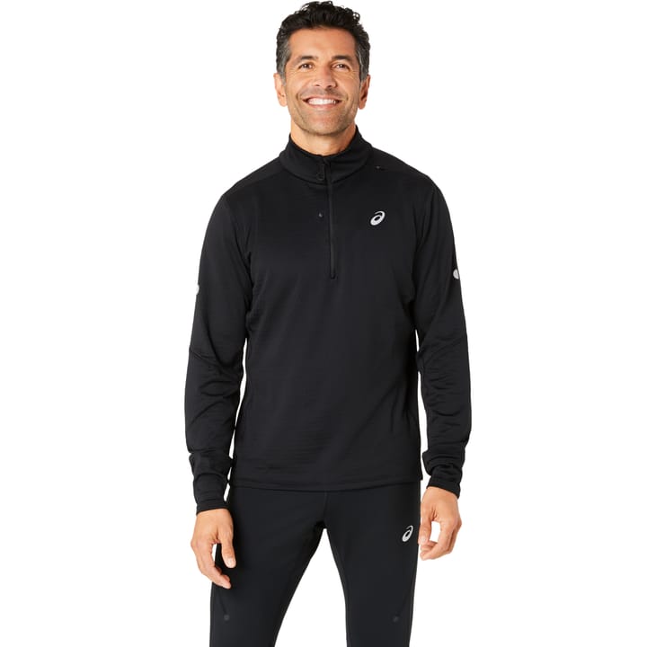 Asics Road Winter 1/2 Zip Mid Layer Performance Black Asics