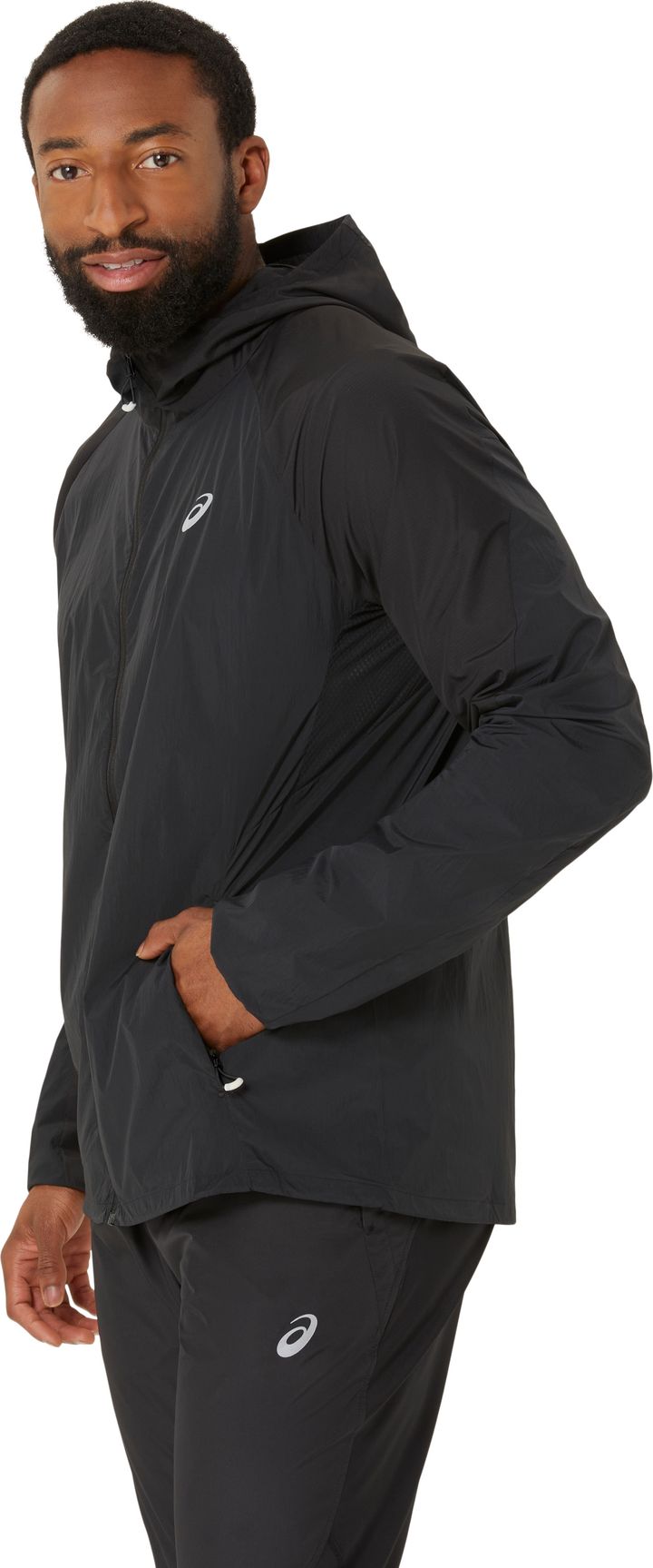 Asics Men's Road Packable Jacket Performance Black Asics