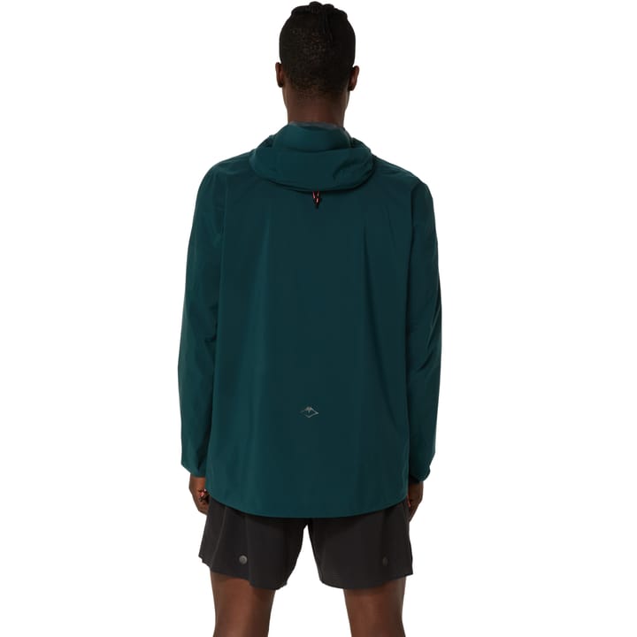 Asics Ms Fujitrail Elite Waterproof Jacket Saxon Green Asics