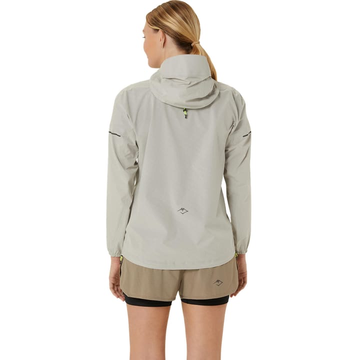 Asics Women's Fujitrail Waterproof Jacket Oatmeal Asics