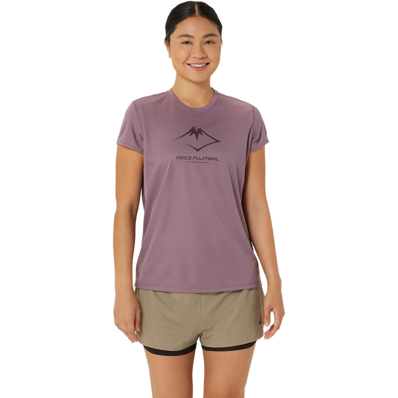 Asics Women’s Fujitrail Logo SS Top Dusty Mauve