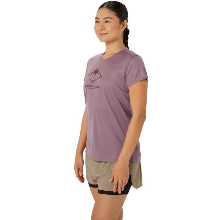 Asics Women's Fujitrail Logo SS Top Dusty Mauve Asics