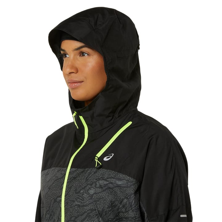 Asics Women's Fujitrail Packable Windbreaker Performance Black Asics