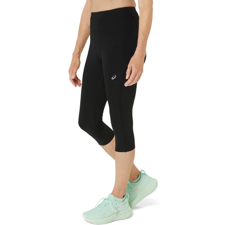 Asics Women's Road High Waist Capri Tight Performance Black Asics