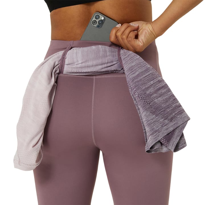 Asics Women's Road High Waist Capri Tight Dusty Mauve Asics