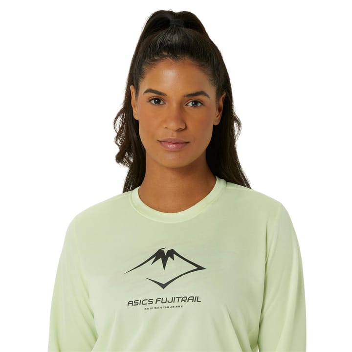 Asics Women's Fujitrail Logo LS Top Cool Matcha Asics