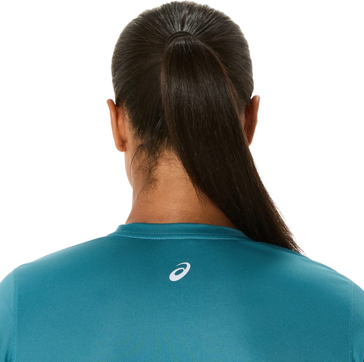 Asics Women's Fujitrail Logo SS Top Atlantis Blue Asics