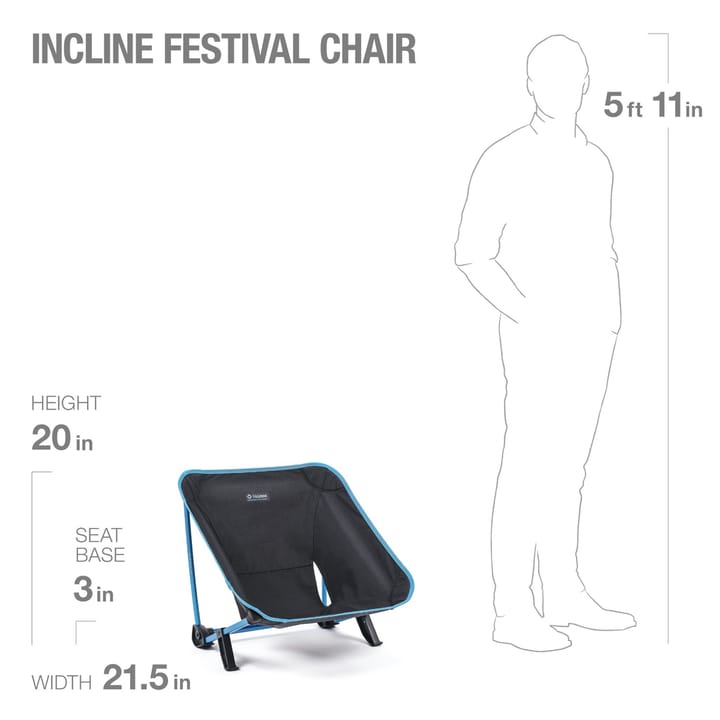 Helinox Incline Festival Chair Black/Blue Helinox