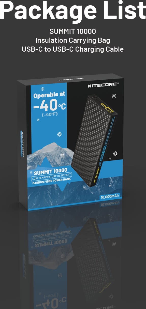 Nitecore Summit 10000 Mah Powerbank Black Nitecore