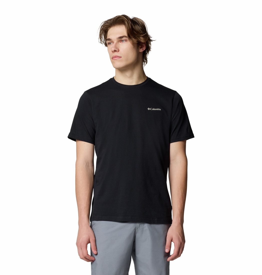 Columbia Men’s Rockaway River Graphic SS Tee Black/Winding Wonder