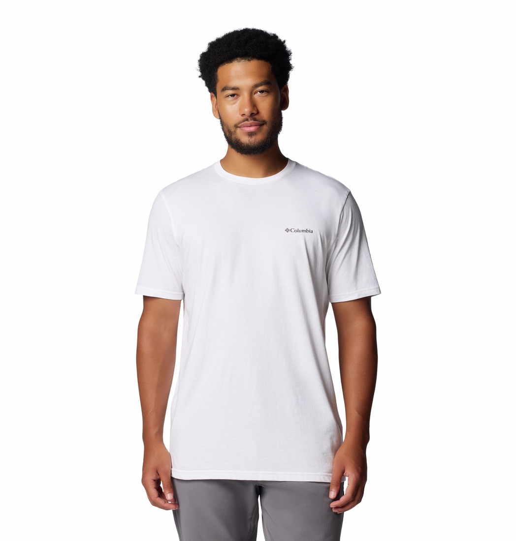 Columbia Men’s Rockaway River Graphic SS Tee White/Winding Wonder