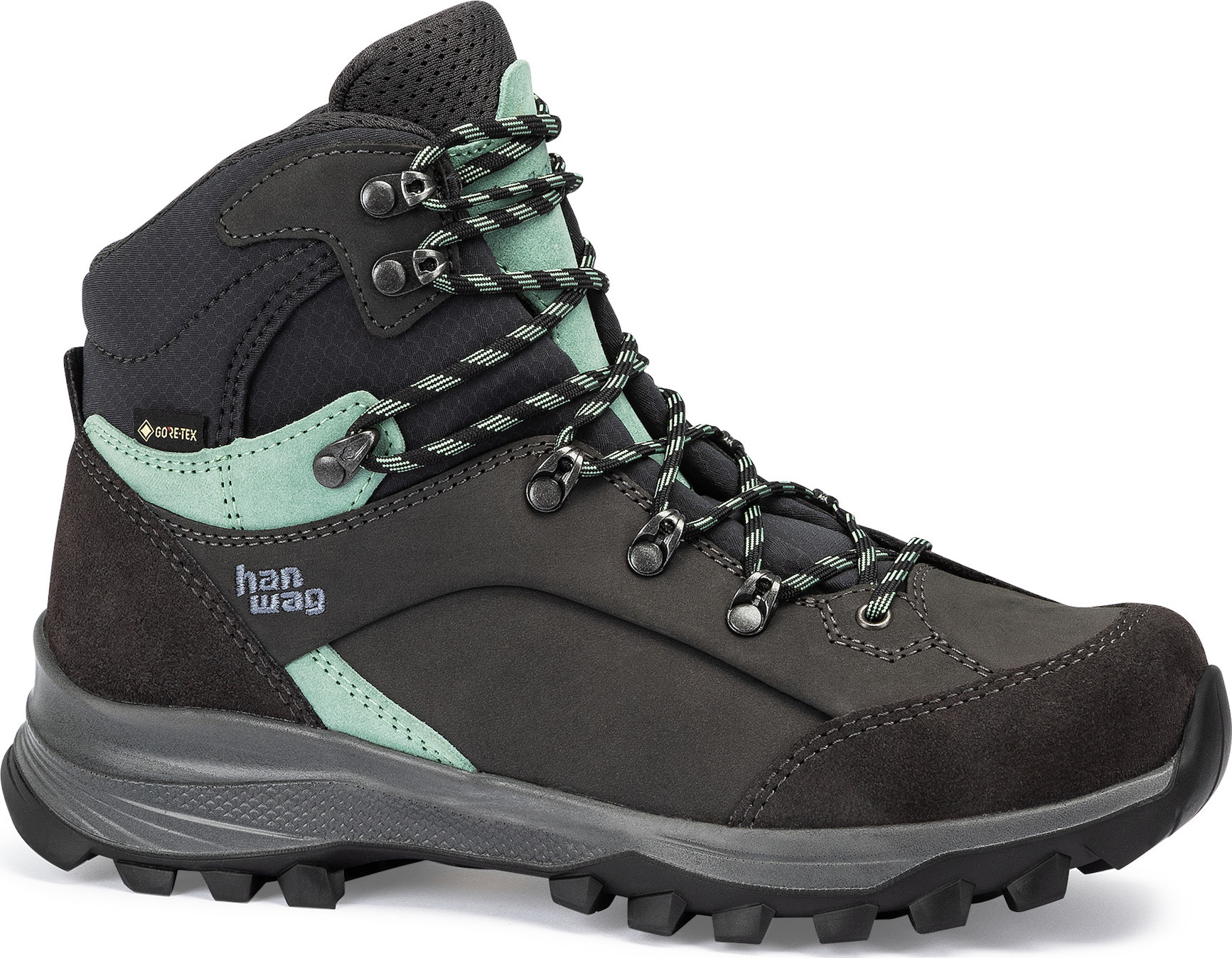 Hanwag Women’s Alta Bunion II Lady Gore-Tex Asphalt/Mint