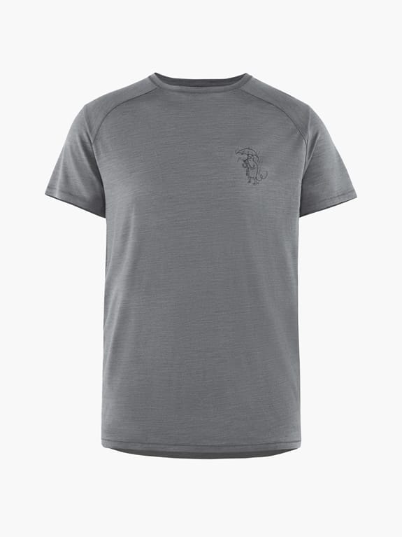 Klättermusen Eir Rain S/S Tee Men's Grey Melange Klättermusen