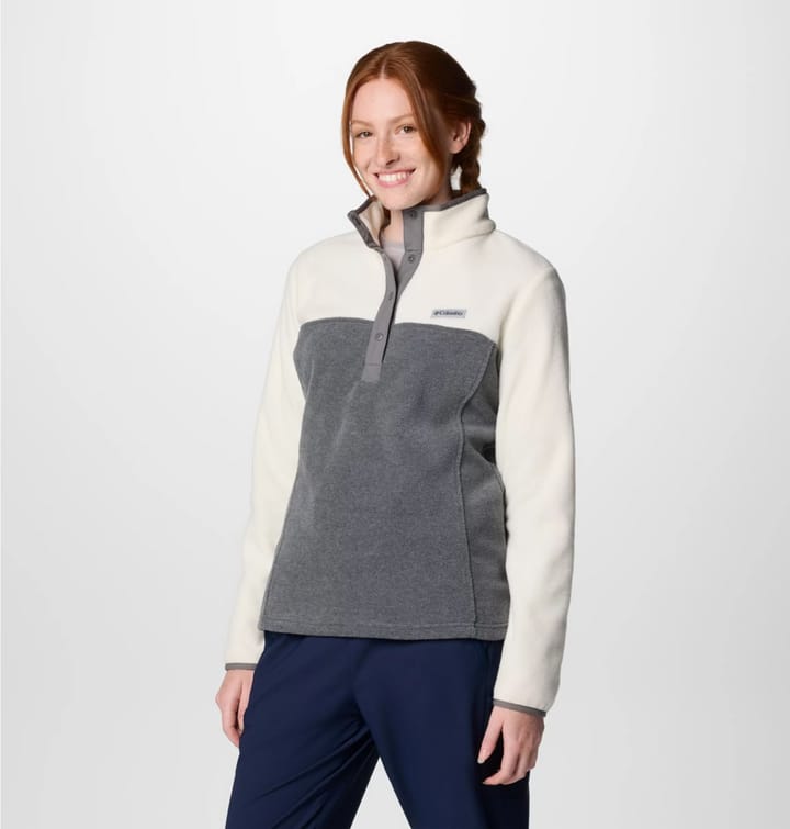 Columbia Benton Springs 1/2 Snap Pull Over Ii City Grey Heather, Chalk Columbia Montrail