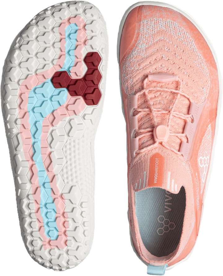 Vivobarefoot Women's Primus Trail Knit FG Peach Melba Vivobarefoot