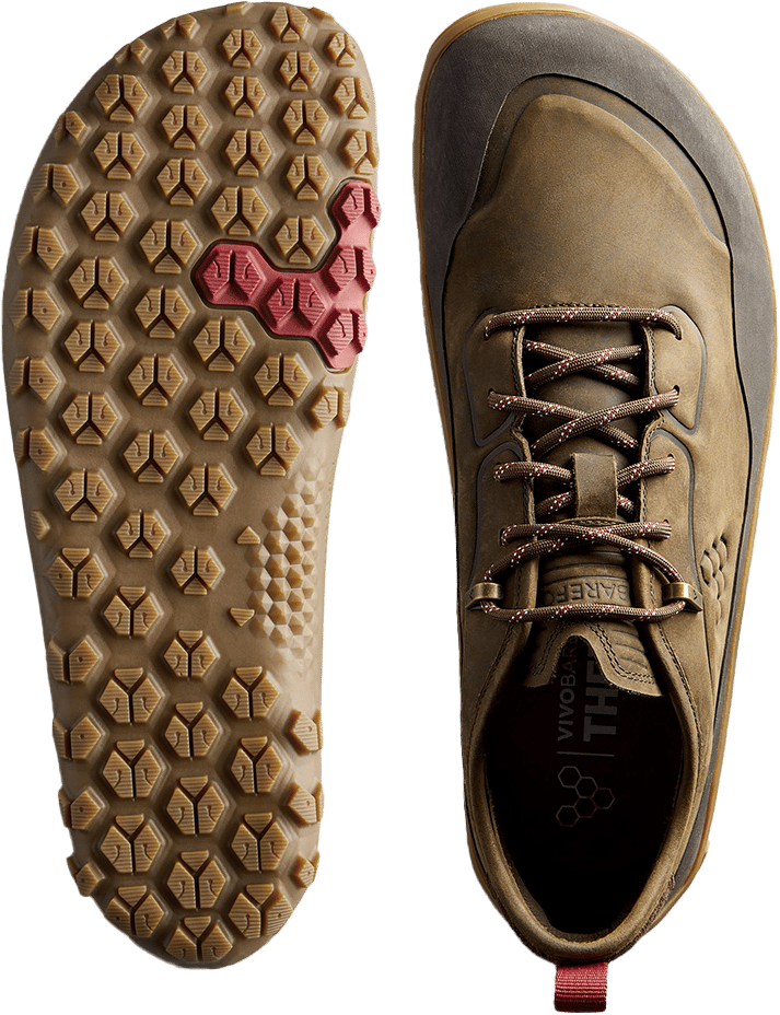 Vivobarefoot Men's Tracker Leather Low Bracken Vivobarefoot