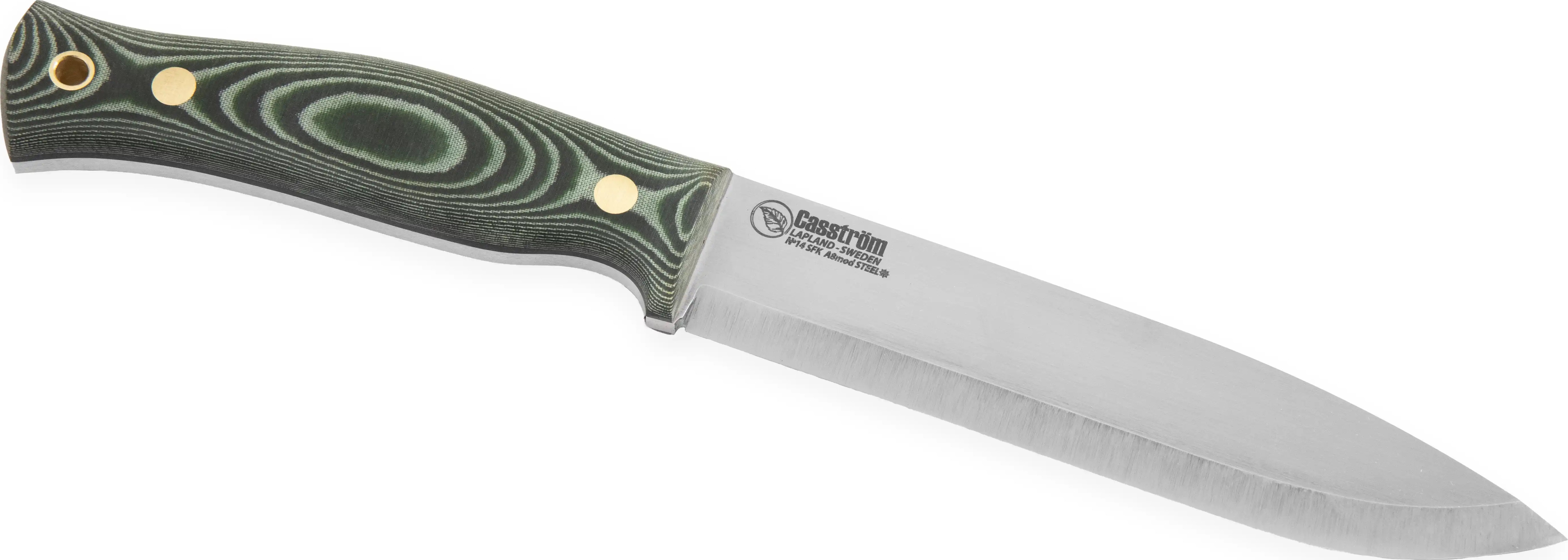 Casström No.14 Swedish Forest Knife Green Micarta