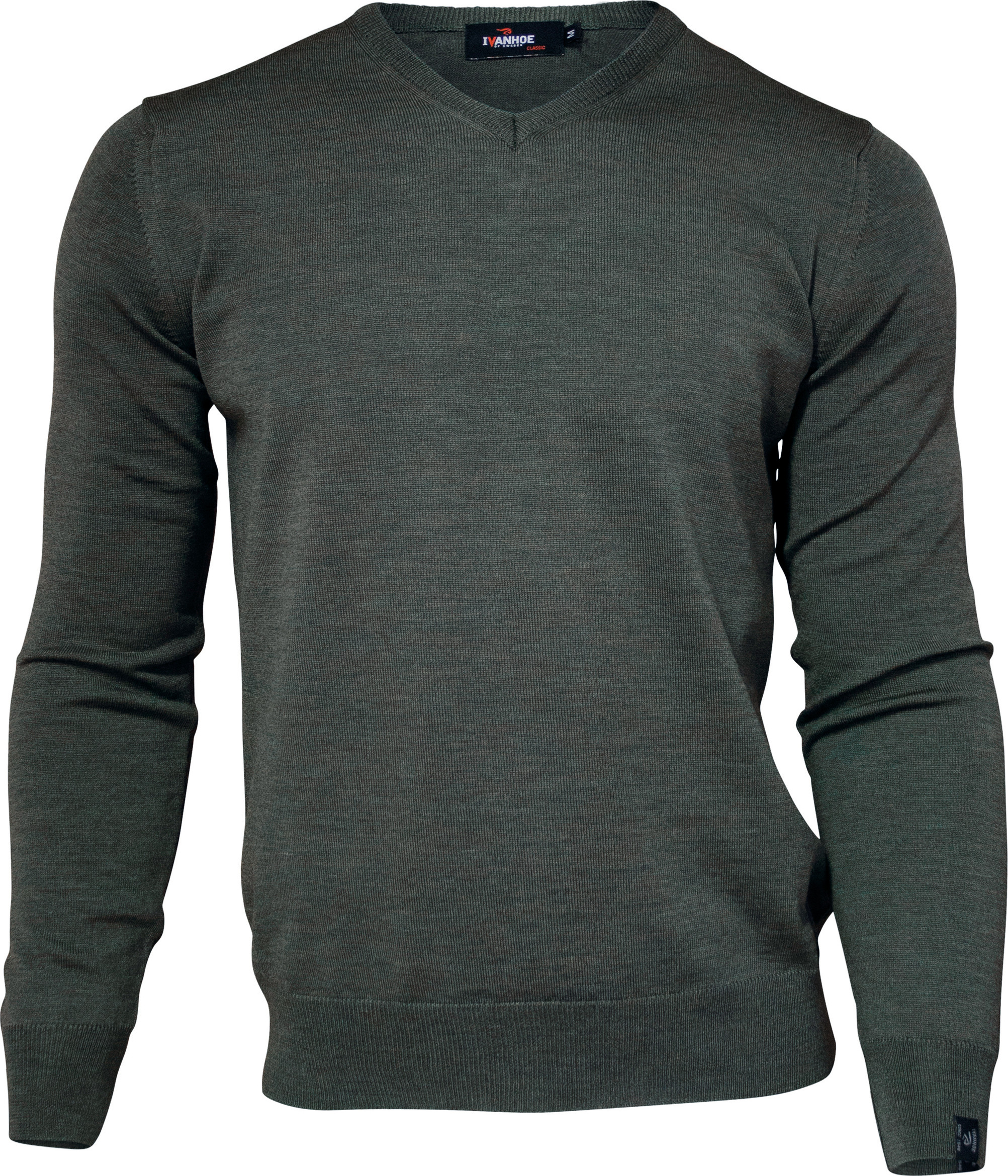 Ivanhoe Men’s Merino V-Neck Rifle Green