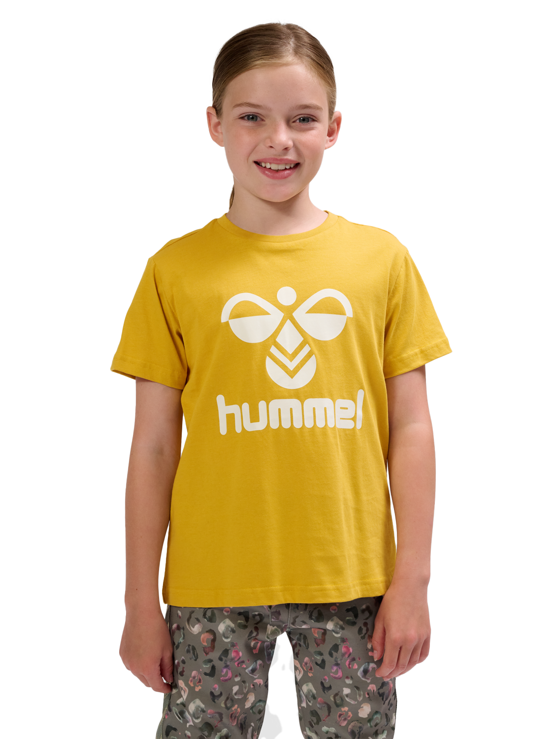 Hummel Kids’ hmlTRES T-Shirt Short Sleeve Golden Spice