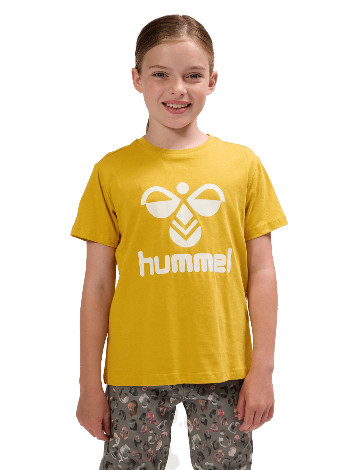 Hummel Kids' hmlTRES T-Shirt Short Sleeve Golden Spice