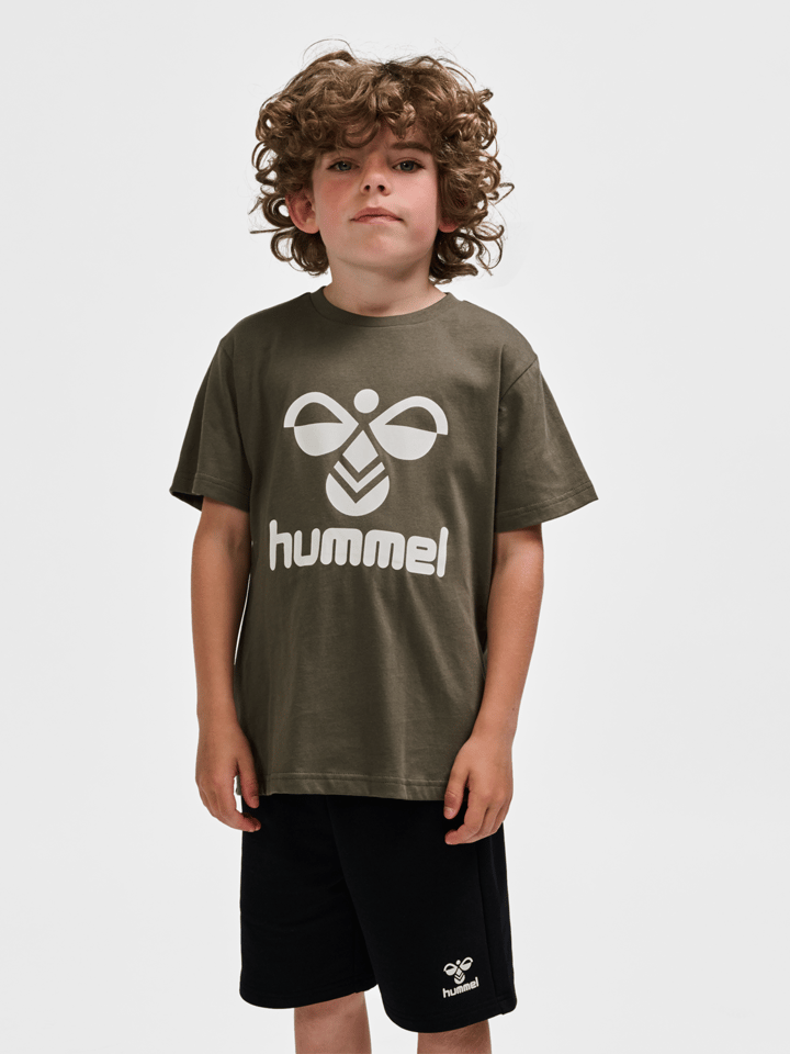 Hummel Kids' hmlTRES T-Shirt Short Sleeve Dusty Olive Hummel