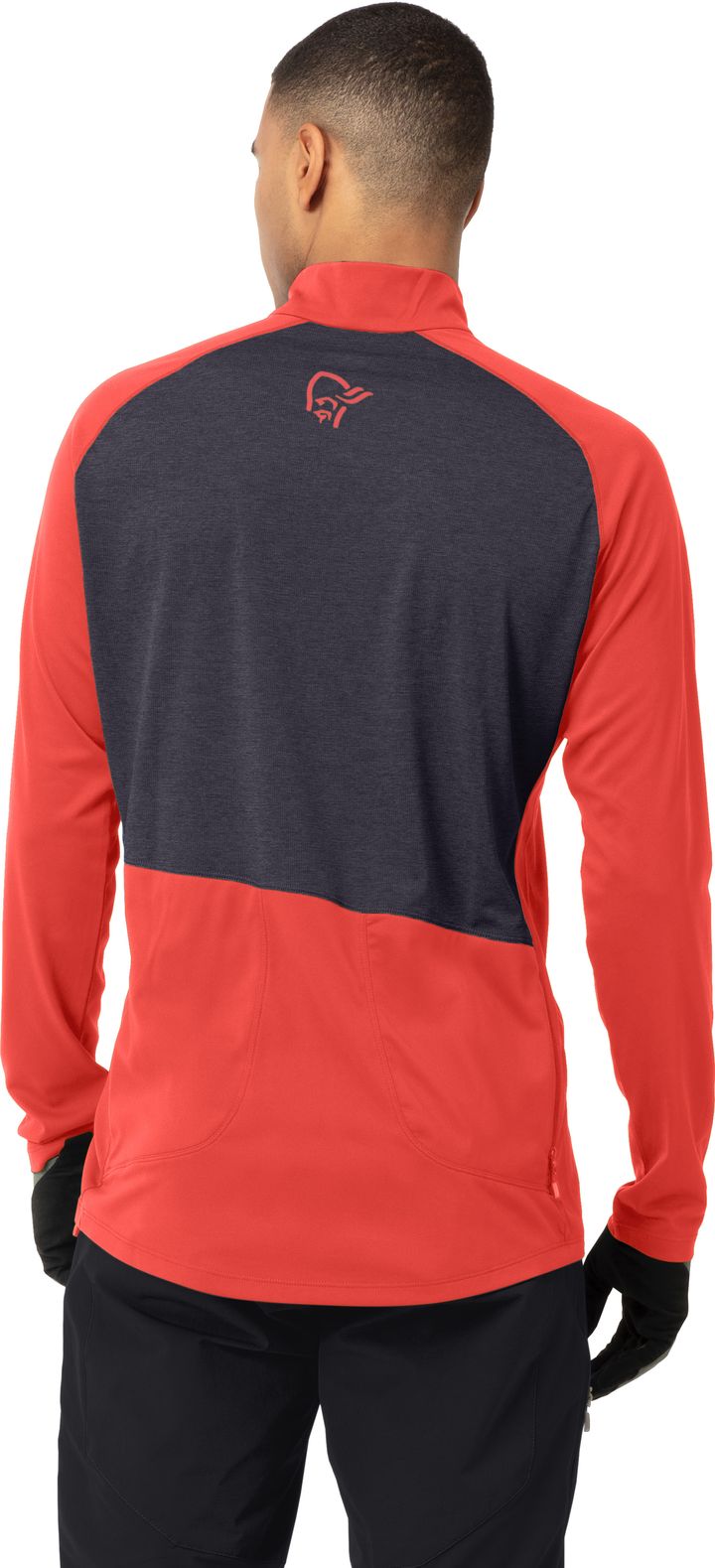 Norrøna Men's Fjørå Equaliser Long Sleeve Zip Top Paprika Norrøna