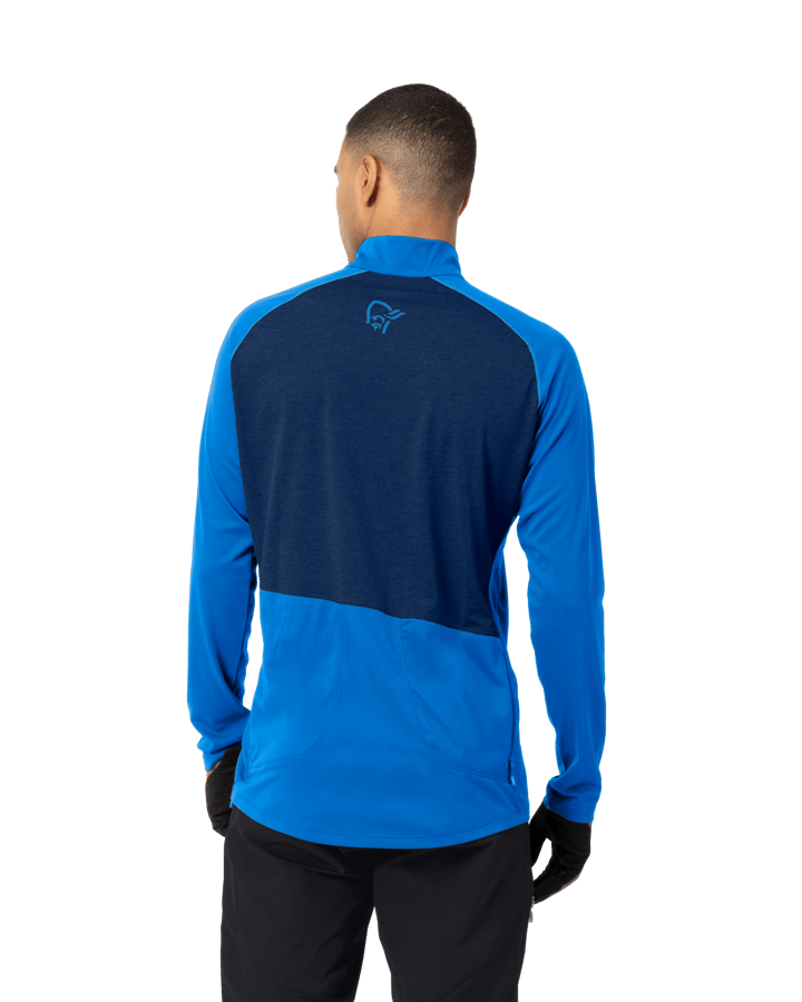 Norrøna Men's Fjørå Equaliser Long Sleeve Zip Top Skydiver Norrøna