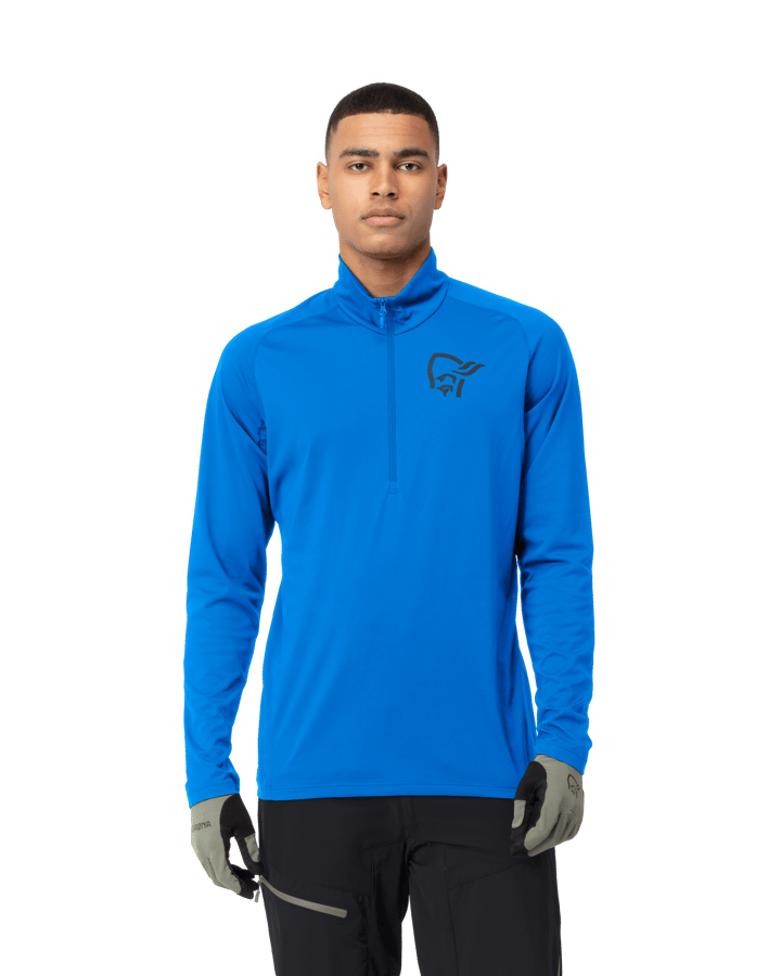 Norrøna Men's Fjørå Equaliser Long Sleeve Zip Top Skydiver Norrøna