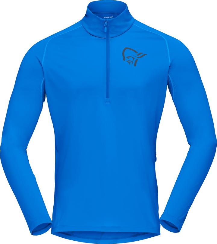 Norrøna Men's Fjørå Equaliser Long Sleeve Zip Top Skydiver Norrøna