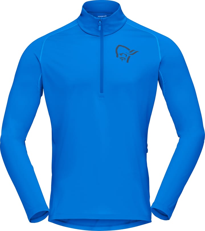 Norrøna Men's Fjørå Equaliser Long Sleeve Zip Top Skydiver Norrøna