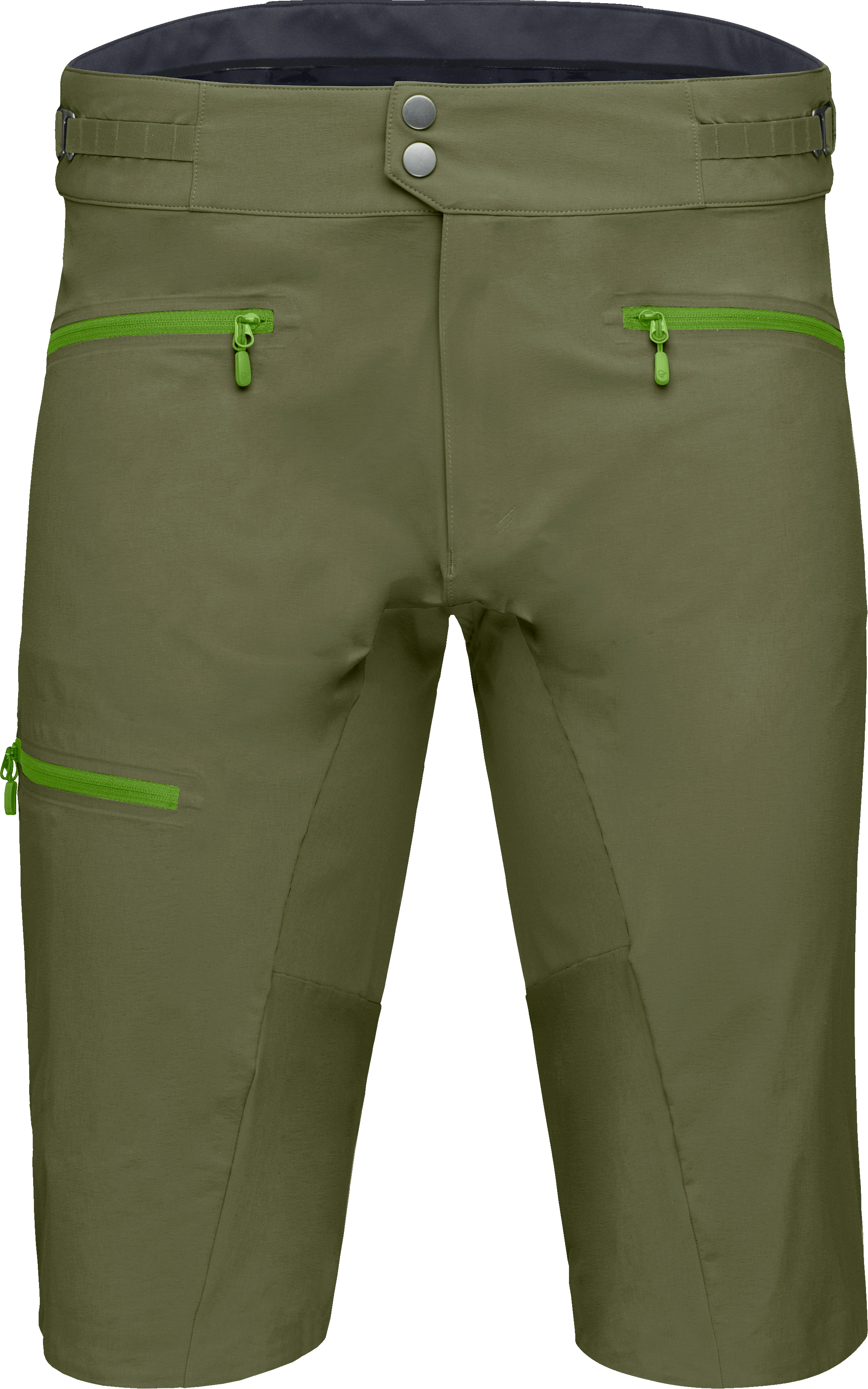 Norrøna Men’s Fjørå flex1 Mid Weight Shorts  Olive Night/Norrona Green