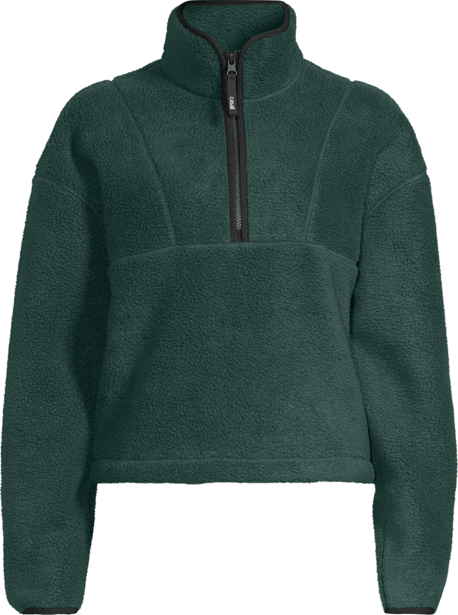 Casall Women's Pile Half Zip Dark Pine