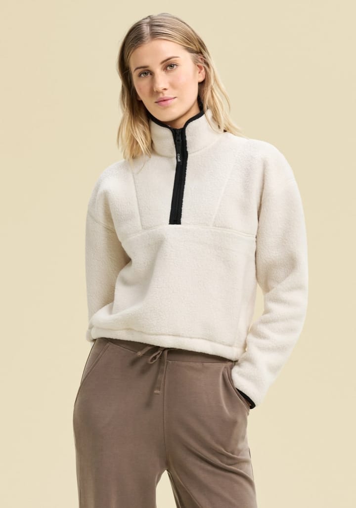 Casall Pile Half Zip Off White Casall