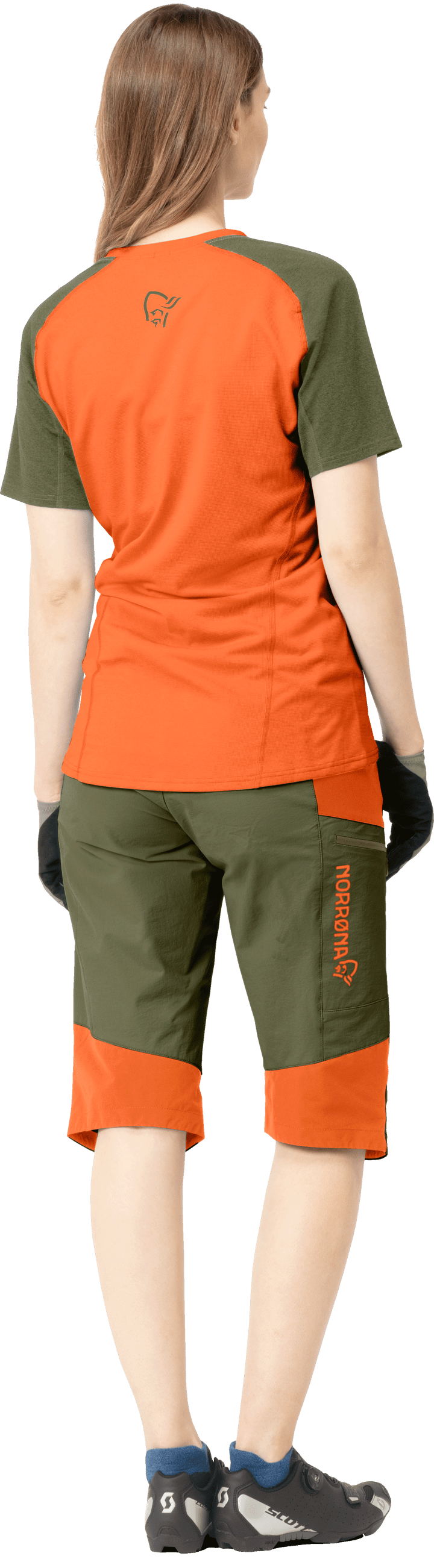 Norrøna Women's Fjørå Equaliser Lightweight T-Shirt Orange Alert Norrøna