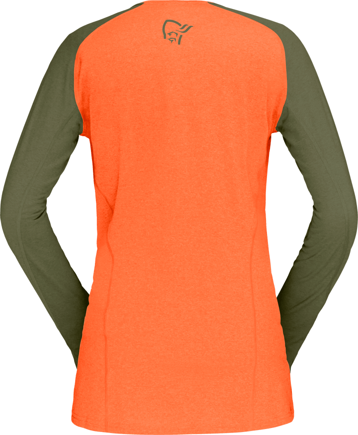 Norrøna Women's Fjørå Equaliser Lightweight Long Sleeve Orange Alert Norrøna