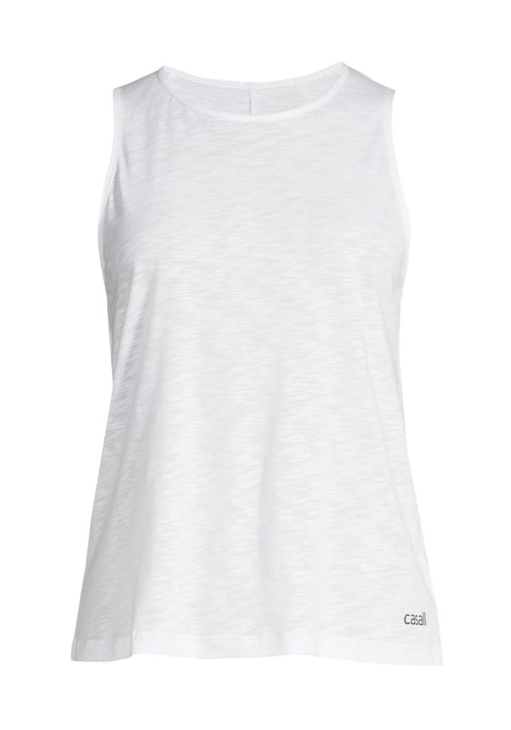 Casall Soft Texture Tank White Casall