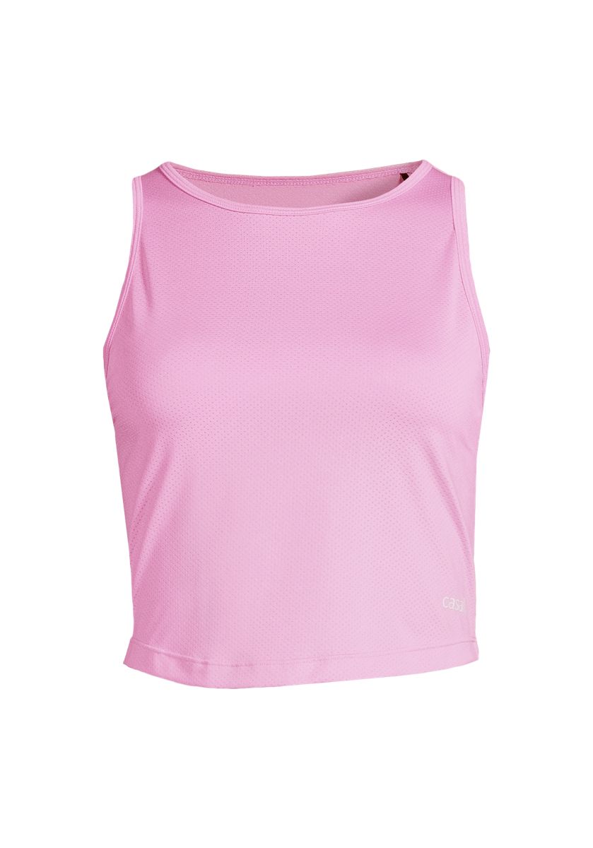 Casall Laser Mesh Crop Top Orchid Pink