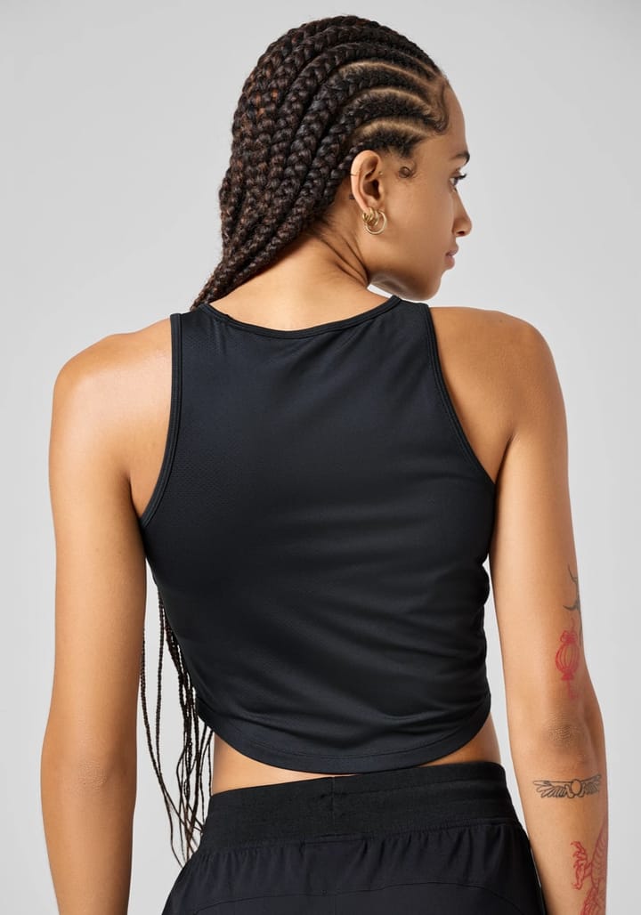 Casall Laser Mesh Crop Top Black Casall