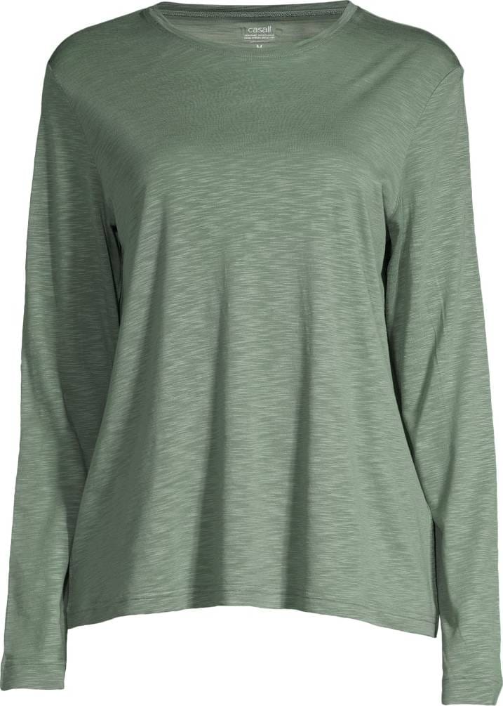 Casall Women's Soft Texture Long Sleeve Dusty Green