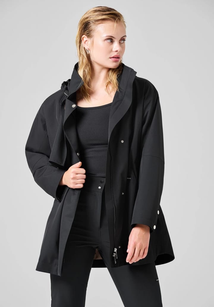 Casall Scandi Trench Rain Coat Black Casall