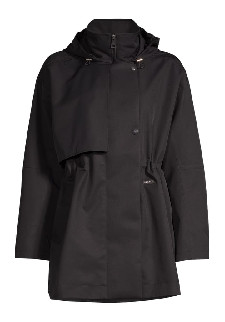 Casall Scandi Trench Rain Coat Black Casall